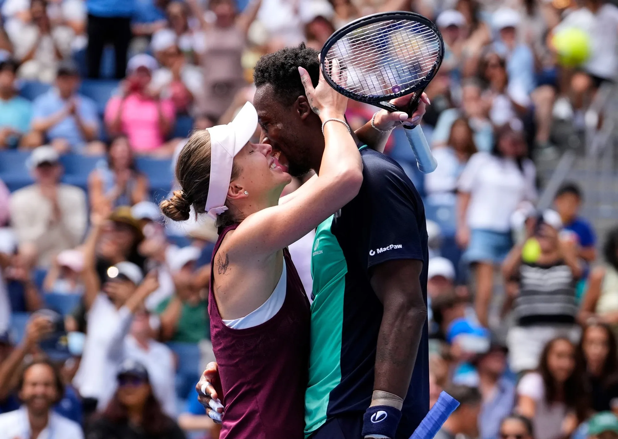 Monfils ganó con su mujer Svitolina en el dobles mixto de US Open y dejó una respuesta que hizo reír a todos: "Esposa feliz, vida feliz"