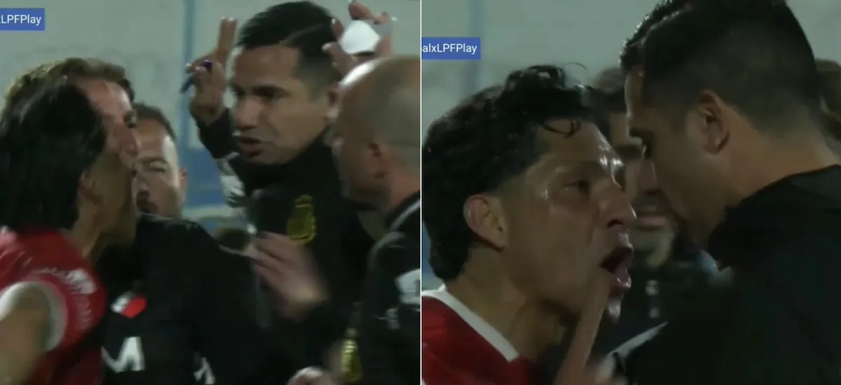 La escandalosa secuencia de la expulsión a Enzo Pérez: reclamo, gesto y protesta cara a cara con el cuarto árbitro