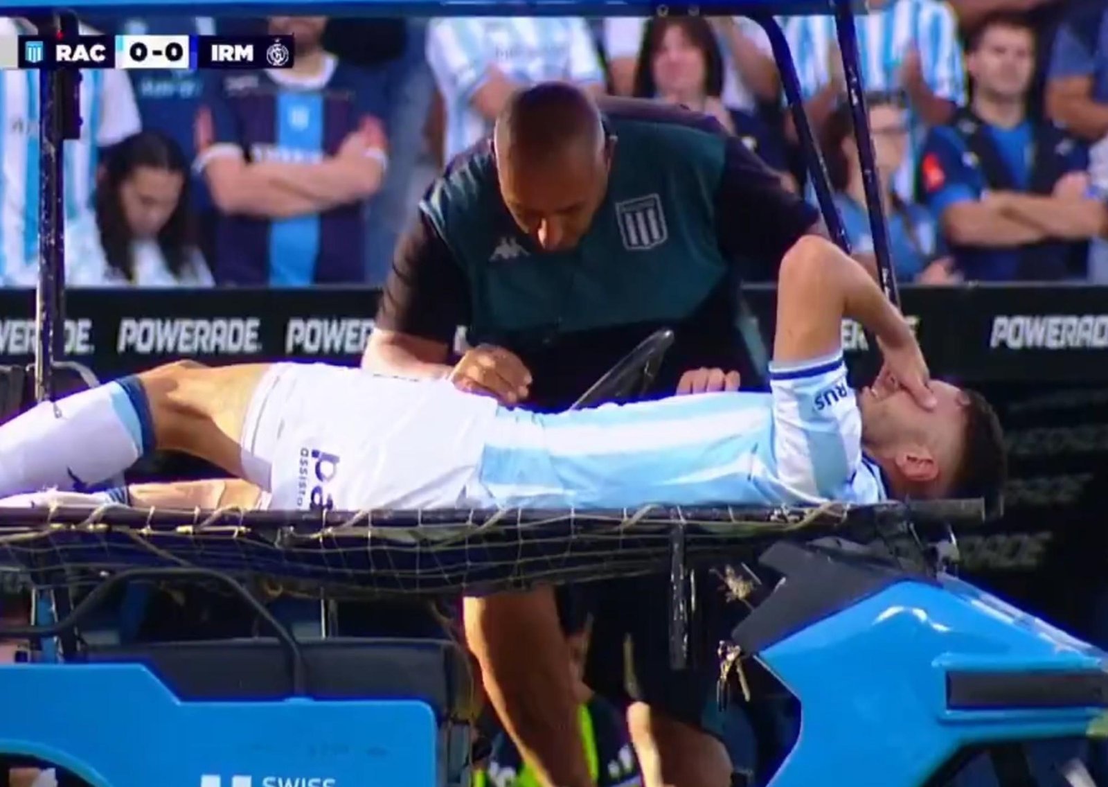 Racing rescató un empate ante Independiente Rivadavia con diez por la roja a Miljevic y tras la lesión de Maravilla Martínez