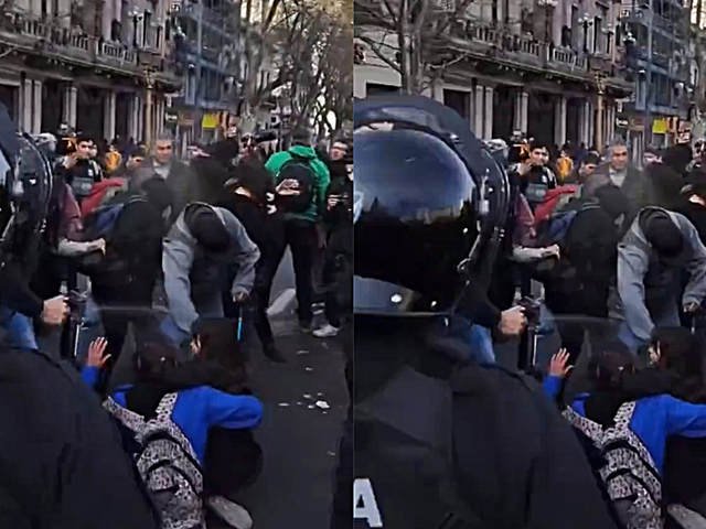 El fiscal pidiГі elevar a juicio el caso del policГ­a que gaseГі a una nena en una marcha de jubilados