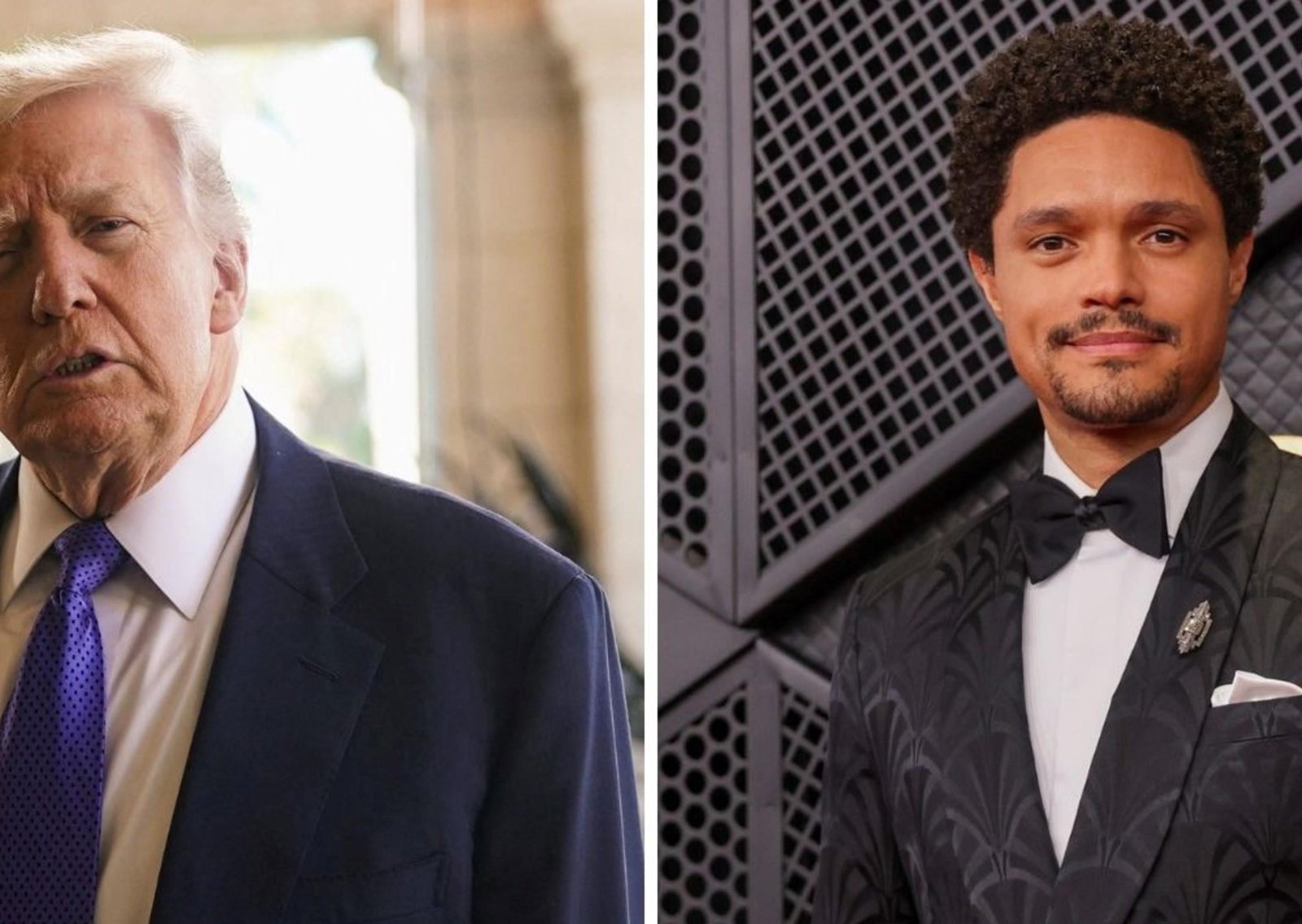 Trump en un nuevo ataque de furia contra los Grammy: amenazó con demandar a Trevor Noah por este chiste sobre Epstein