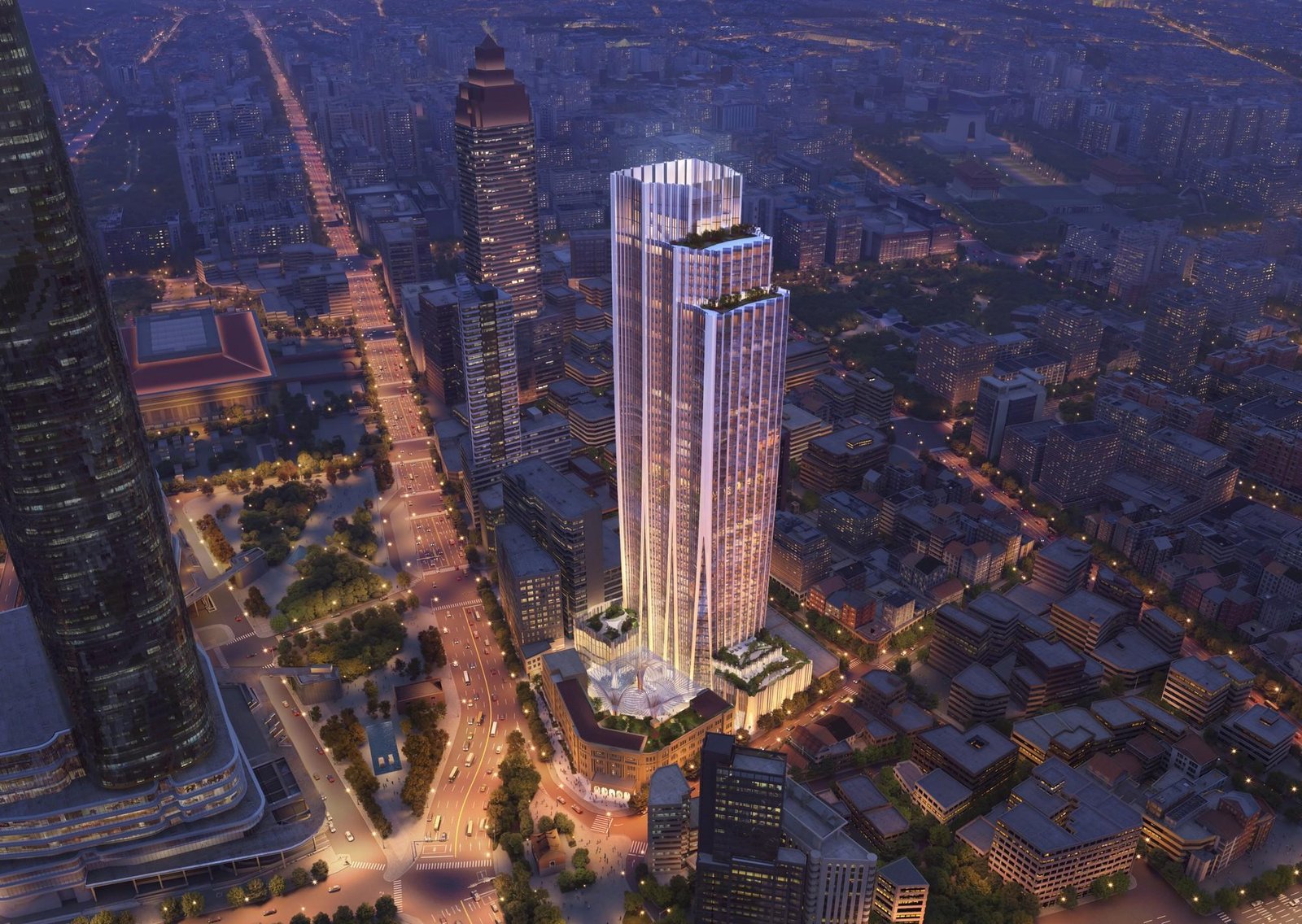 Zaha Hadid Architects "planta" una innovadora torre en el corazón de Taipéi