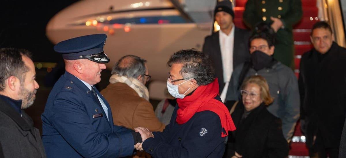 Presidente Petro llegó a Washington para su reunión con Trump en la Casa Blanca