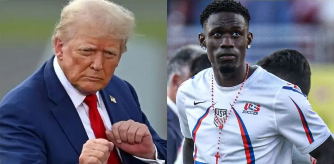 Escándalo: Trump presionó a la FIFA para levantar la sanción a Folarin Balogun en pleno Mundial