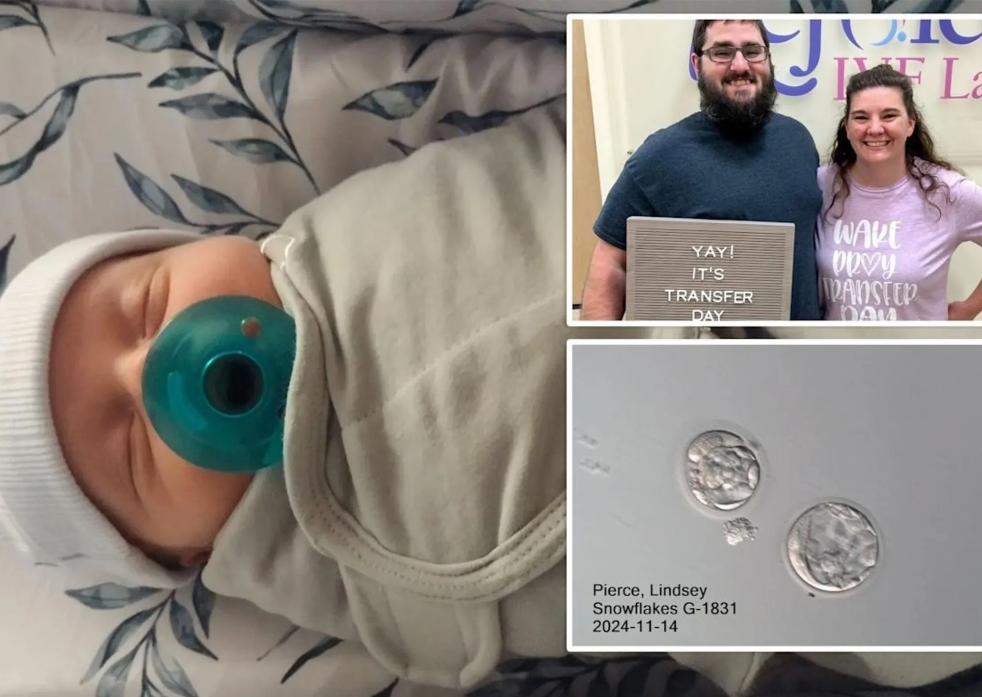 Tiene la misma edad que su padre: la asombrosa historia del "bebé más viejo del mundo" que nació en EE. UU. tras 30 años congelado