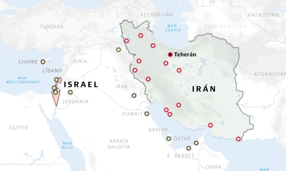 Mapa de la guerra entre Israel, Estados Unidos e Irán: qué se sabe de los últimos ataques en Medio Oriente