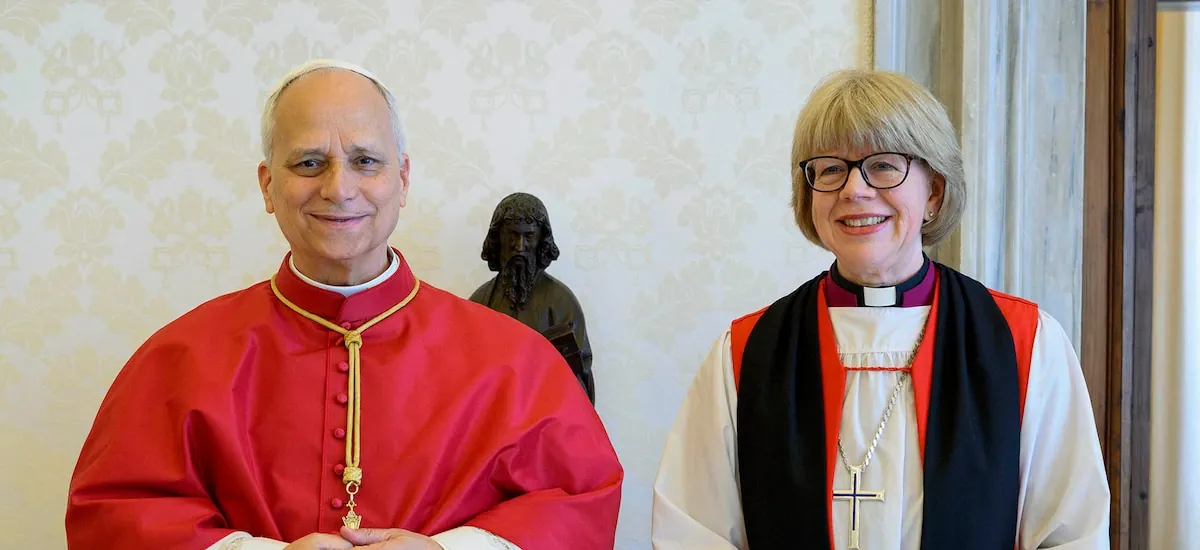 El papa León se reunió con la primera mujer en ser nombrada arzobispo de Canterbury