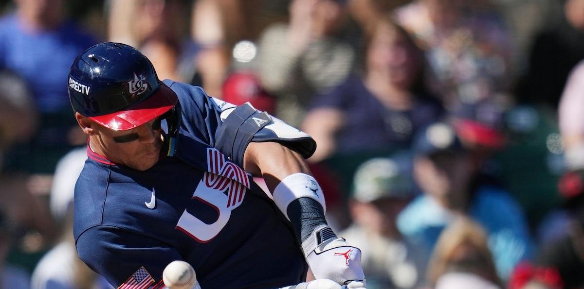 Capitán de EEUU Aaron Judge pega jonrón de 453 pies en exhibición rumbo a Clásico Mundial de béisbol