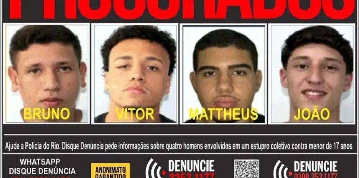 Conmoción en Brasil: quiénes son los cuatro jóvenes acusados de violar a una joven en Río de Janeiro