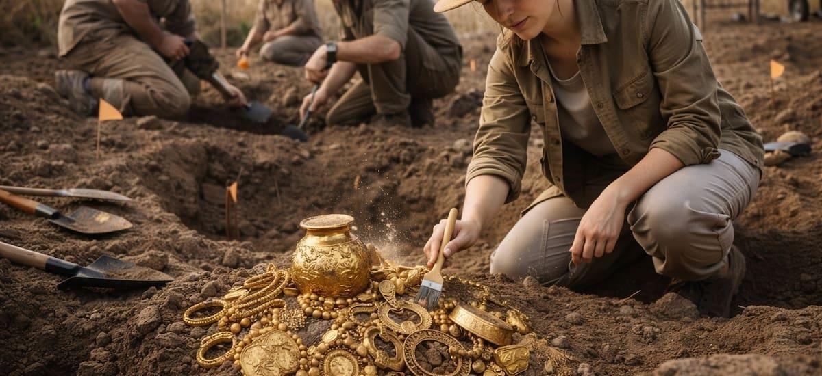 Hallazgo histórico | Descubren monedas y lingotes de oro en un campo sembrado y es de un solo país