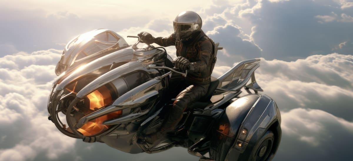 La moto voladora ya llegó: pesa solo 40 kilos, y puede alcanzar hasta 200 kilómetros por hora