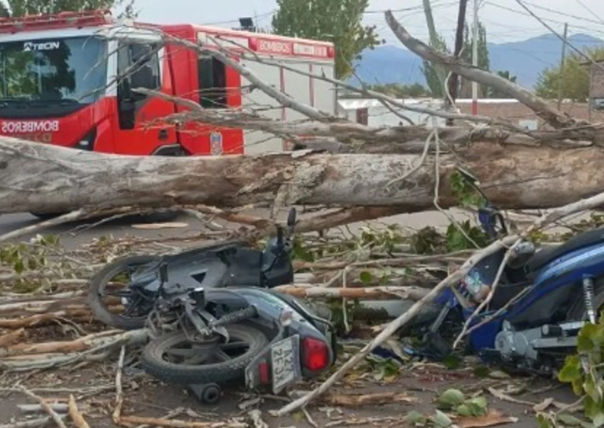 Entre ciclogénesis y alertas, hubo un muerto en Mendoza por el viento Zonda, un tornado y granizo en el centro bonaerense