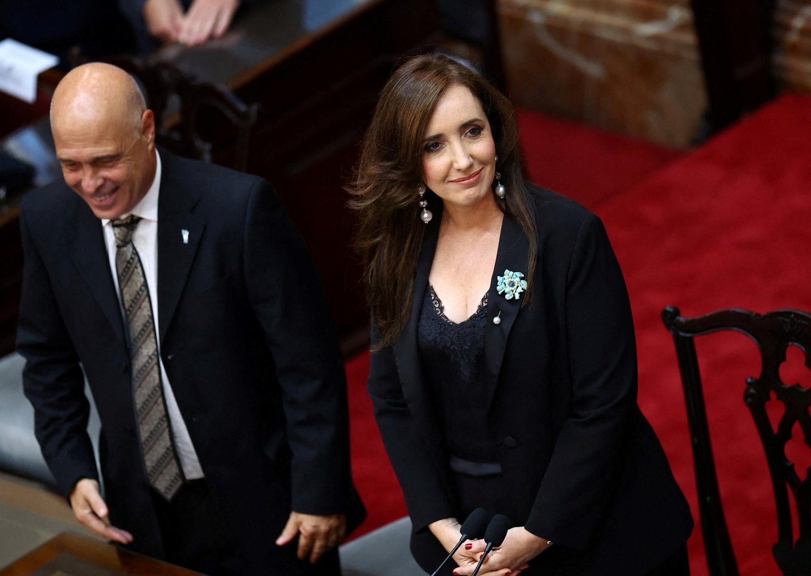 "No merece esta humillación": los mensajes de apoyo que compartió Victoria Villarruel tras el frío trato de Milei en el Congreso