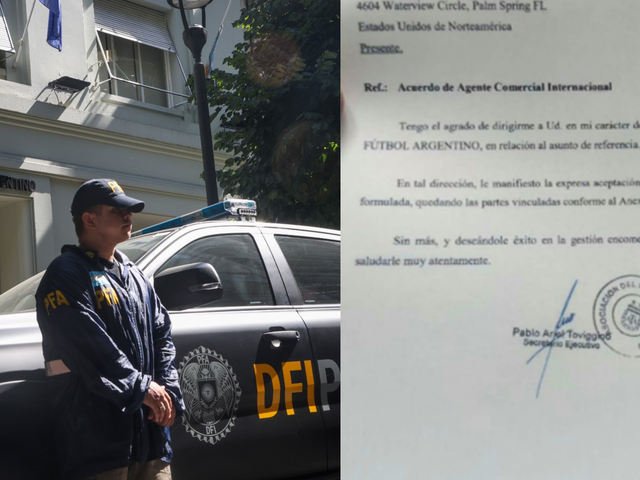 Allanamientos en la AFA: encontraron el contrato con la empresa vinculada a Faroni, que se quedaba con un 30% de comisiГіn