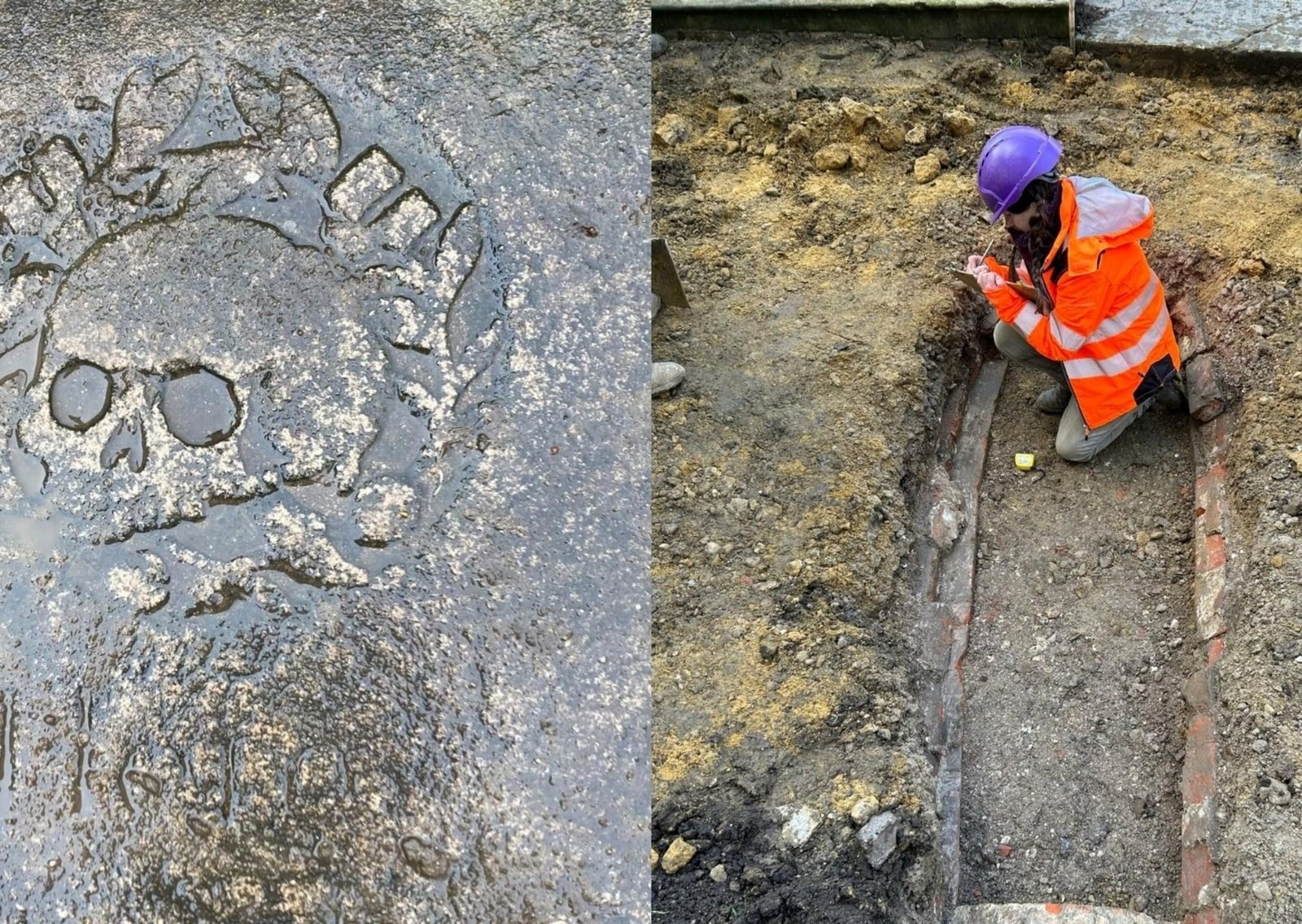 Renovaban una plaza pública e hicieron un gran descubrimiento arqueológico: una bóveda oculta del siglo XVIII
