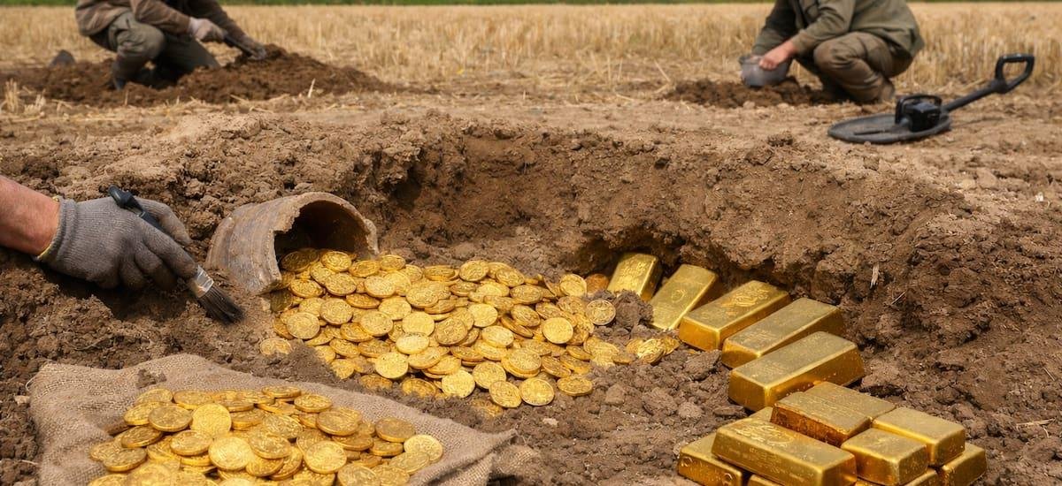 Descubrimiento histórico | Perforan la tierra y hallan toneladas de oro en un campo sembrado: es de un solo país