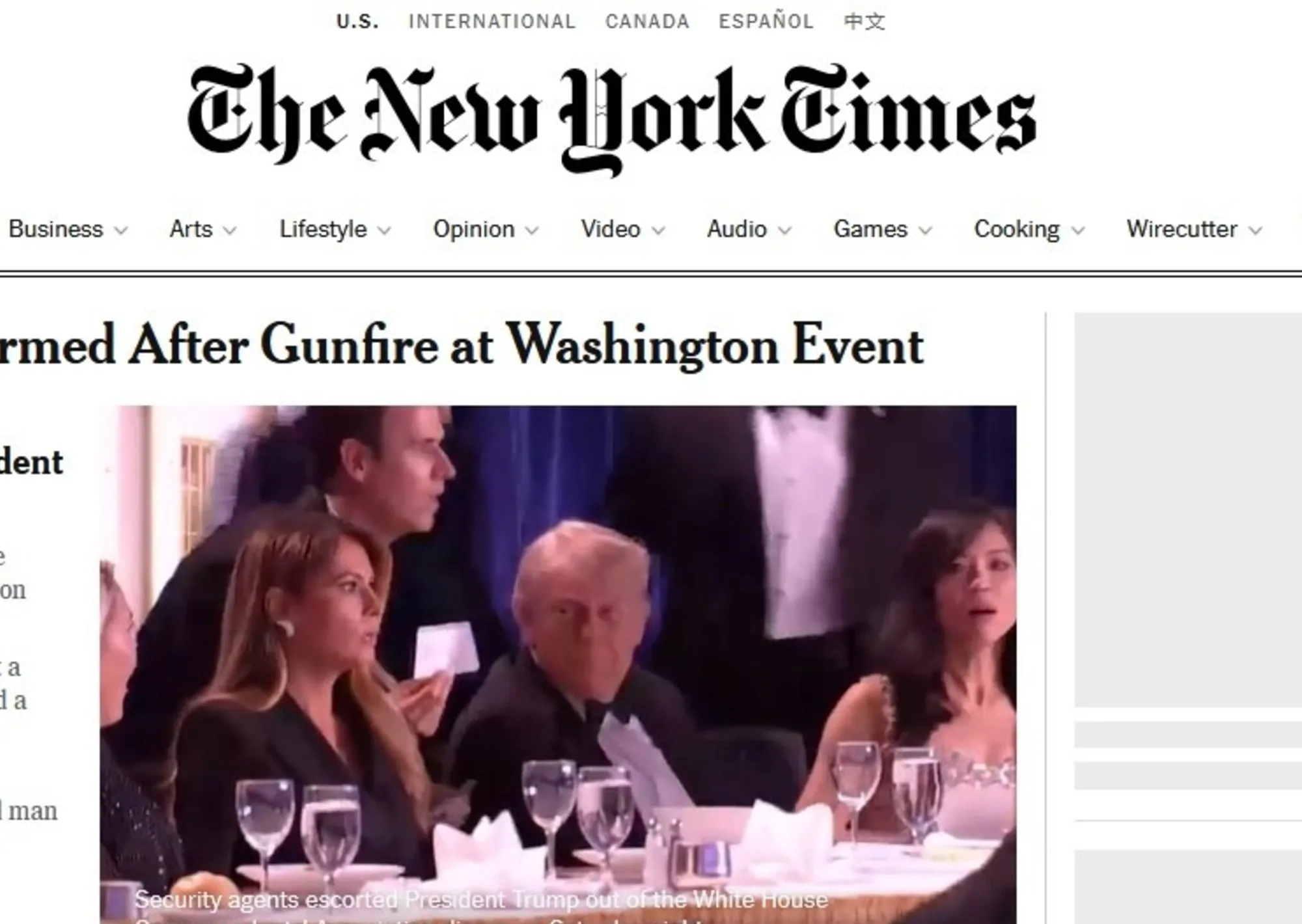 Disparos y evacuación de Donald Trump: qué dijeron los medios internacionales sobre el ataque en la cena de corresponsales