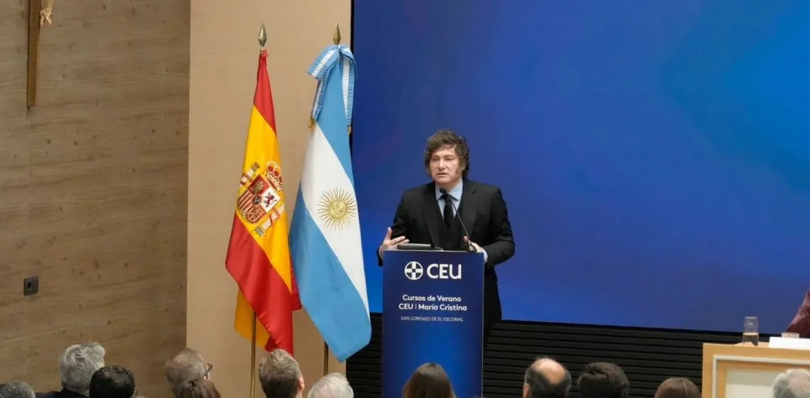 Milei desembarca en España para reforzar su alianza con la derecha europea en un continente atravesado por ten...
