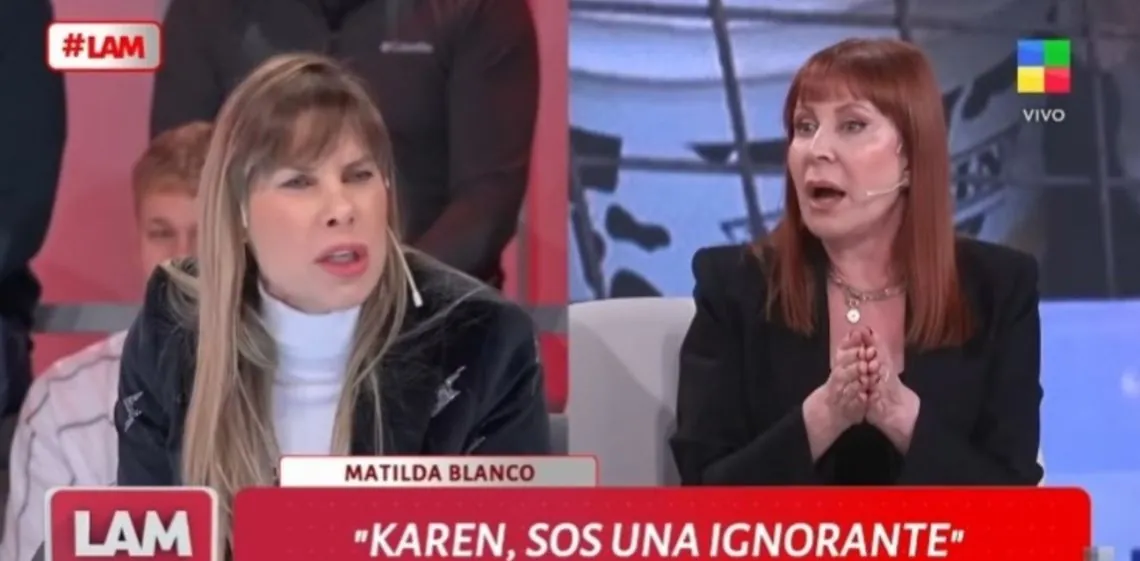 "Boba, bruta": la diputada libertaria Karen Reichardt se peleó a los gritos con una panelista de LAM y abandon...