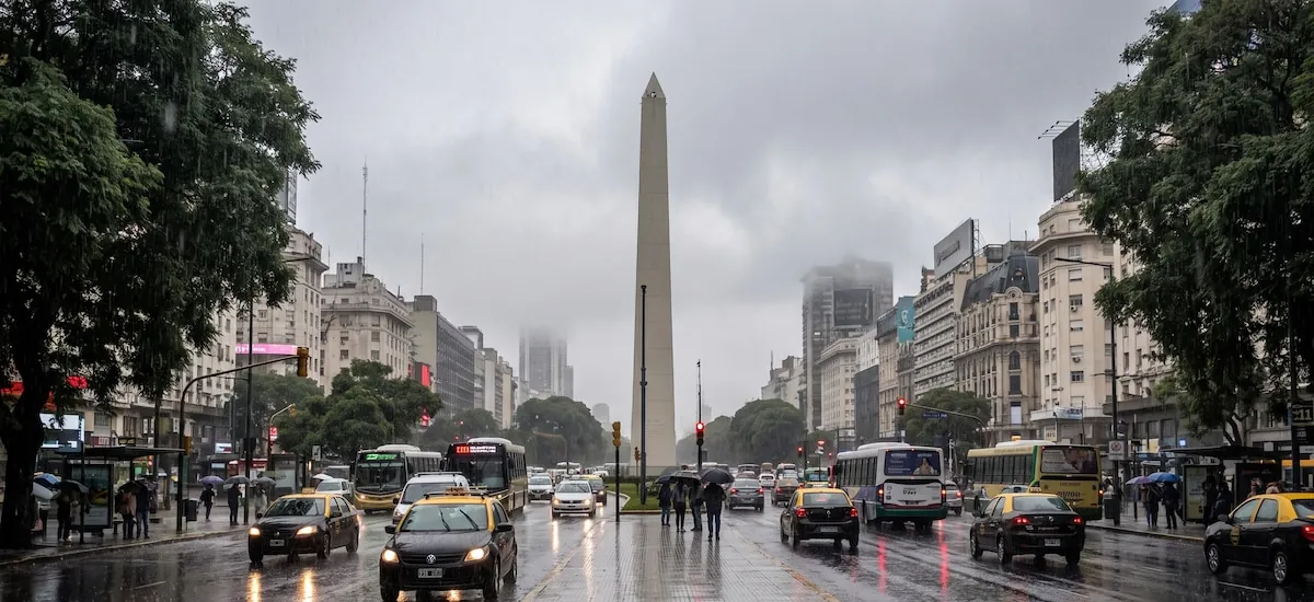 Cómo seguirá el clima en el AMBA durante los próximos días: nubosidad, lloviznas y viento