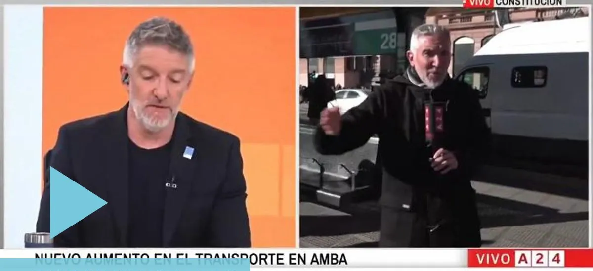 Novaresio quiso justificar el tarifazo en el transporte y el cronista le respondió sin vueltas