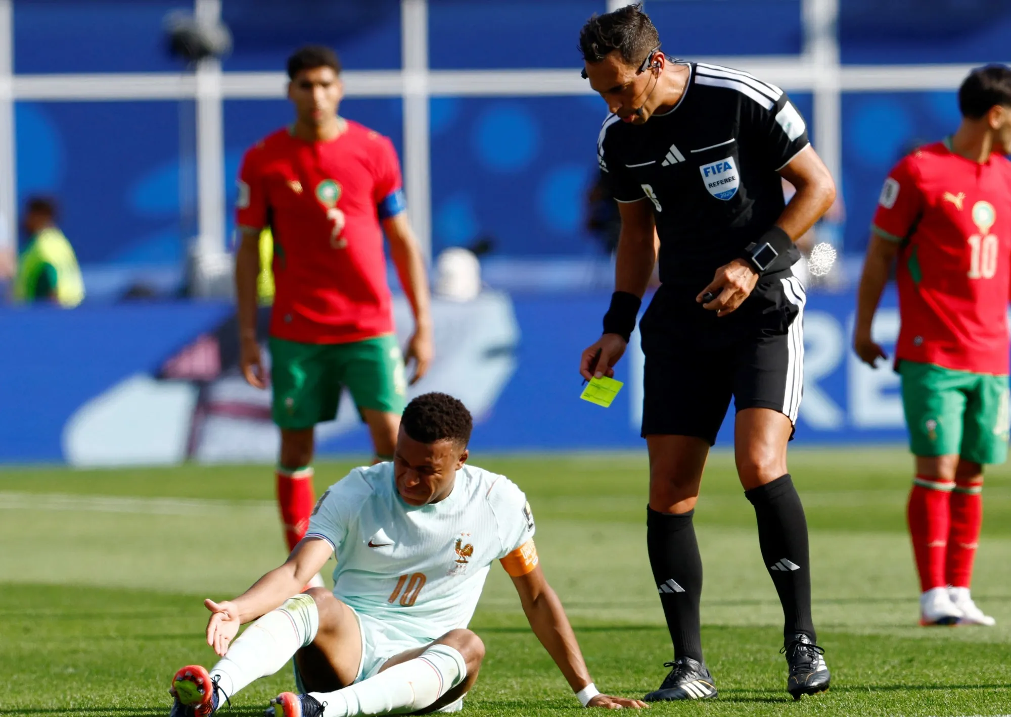 Facundo Tello tuvo una destacada actuación en Francia vs Marruecos y silenció las suspicacias que había sembrado Didier Deschamps