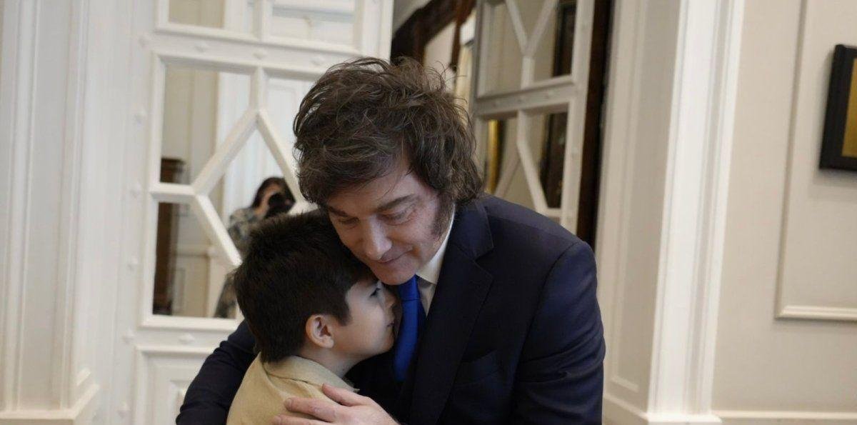 Javier Milei volvió a recibir Pedro, un niño que admira sus ideas