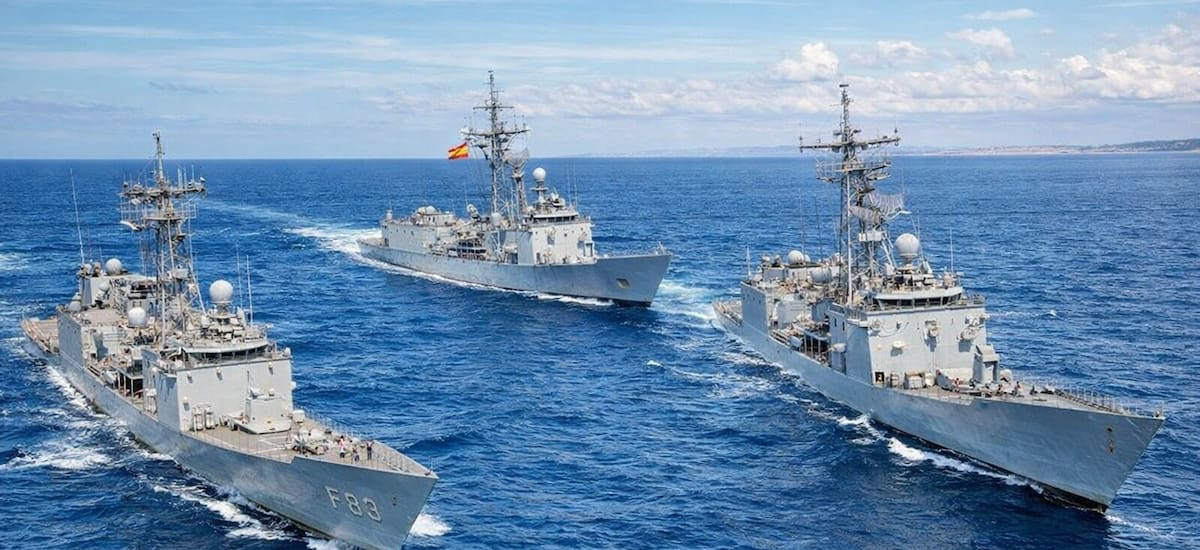 España no piensa ceder la ventaja | La Armada despliega sus seis fragatas F-80 en misiones de la OTAN y moviliza 1200 militares