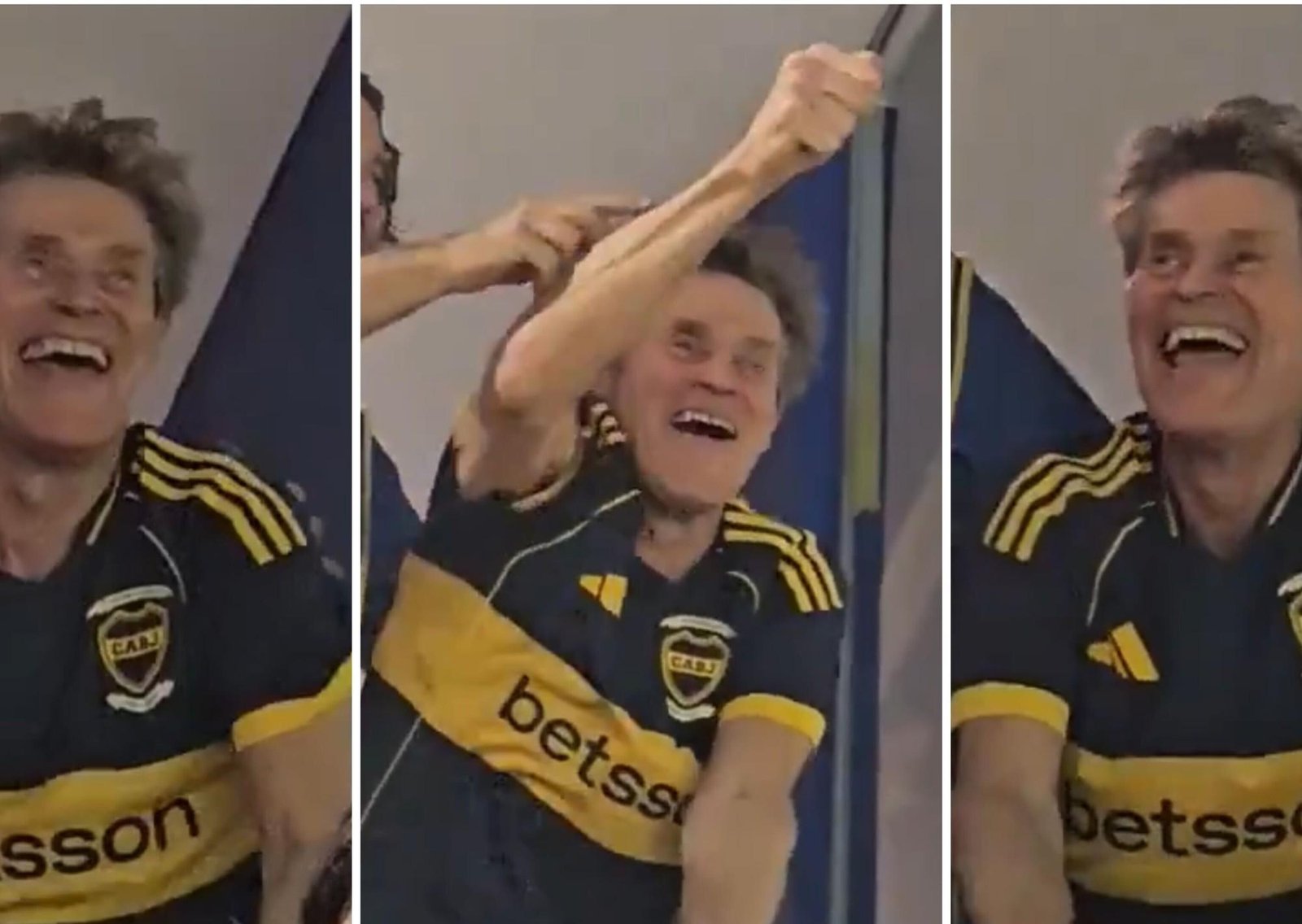 Willem Dafoe fue a la Bombonera, se sumó a los cantos y se declaró hincha de Boca Juniors