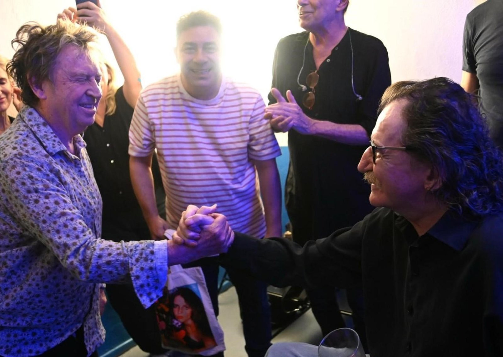 Reunión cumbre: Charly García fue a ver a Andy Summers, de The Police