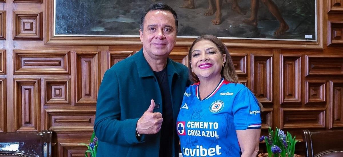 Víctor Velázquez, presidente de Cruz Azul, se reunió con Clara Brugada: ¿Construirán su estadio en CDMX?