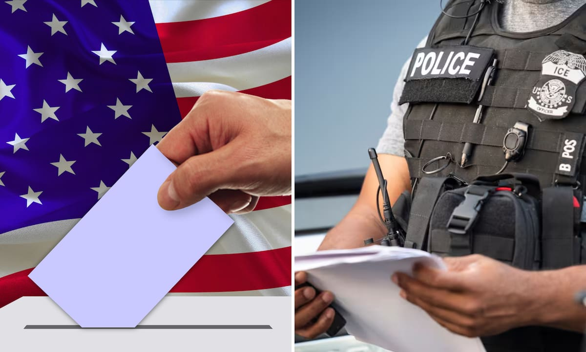 El proyecto de ley de California que prohibiría a los agentes del ICE en los centros de votación