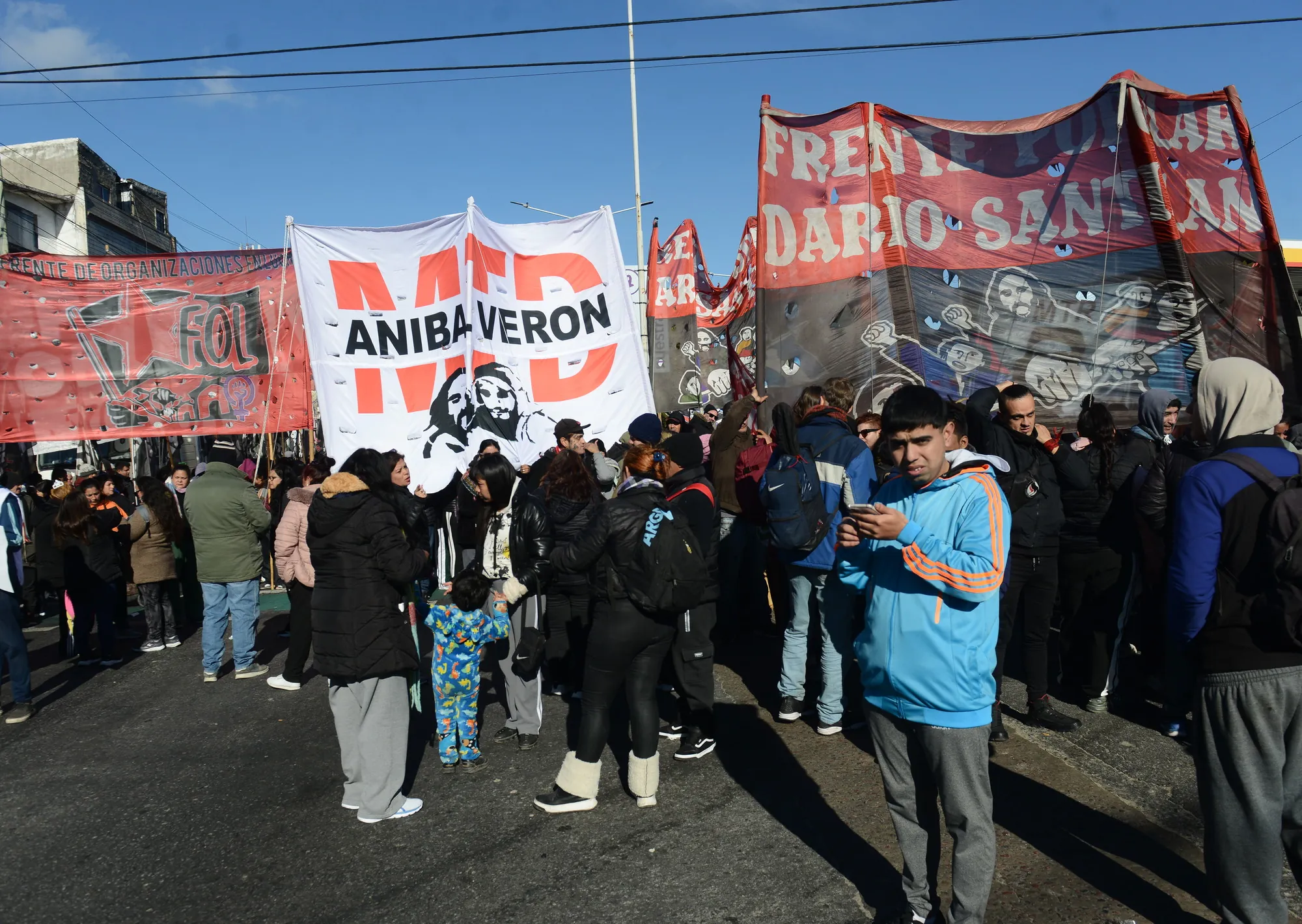 Corte total del Puente Pueyrredón y fuerte operativo policial en un nuevo aniversario de los asesinatos de Kosteki y Santillán