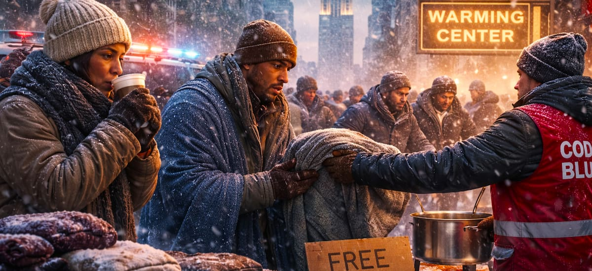 Nueva York ya habilitó el Código Azul por el extremo descenso de temperatura y la llegada de diluvios: en estos puntos se pueden conseguir beneficios y ayudas gratuitas