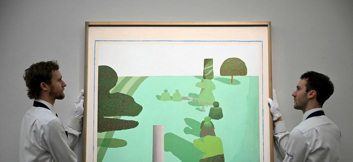 El iconico cuadro de David Hockney que reaparece luego de 30 años