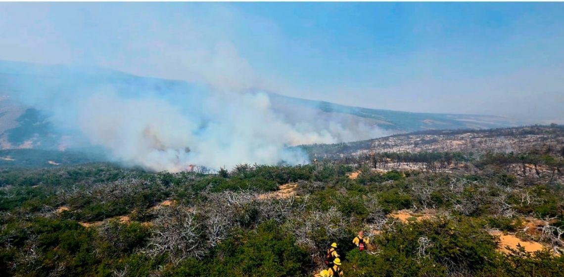 Las lluvias en la cordillera trajeron un breve alivio, pero no lograron frenar el avance del fuego en la Patagonia