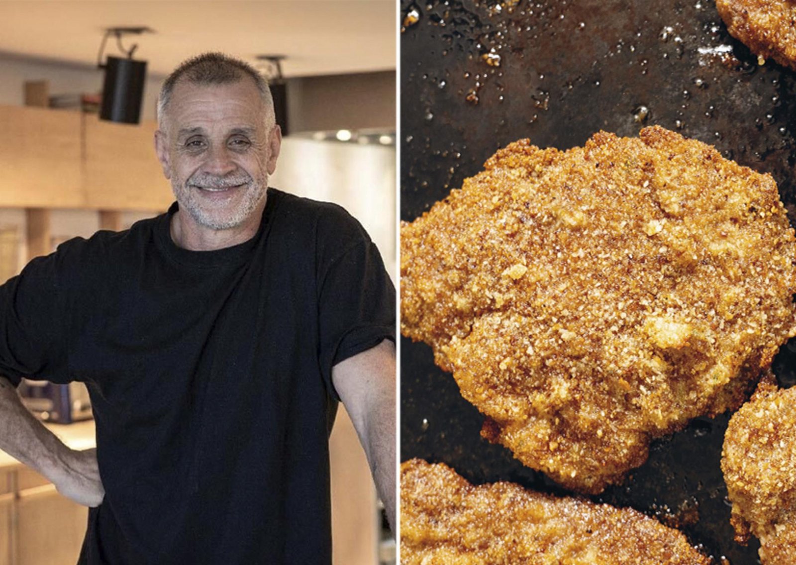 Christian Petersen, chef: “¿Milanesas al horno perfectas? Hay que prepararlas, enfriarlas, precalentar la bandeja y luego pincelarla con aceite”
