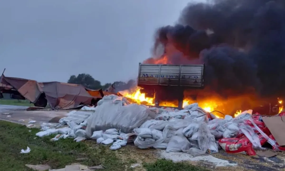 Dos camiones chocaron de frente en Chaco y murió uno de los conductores