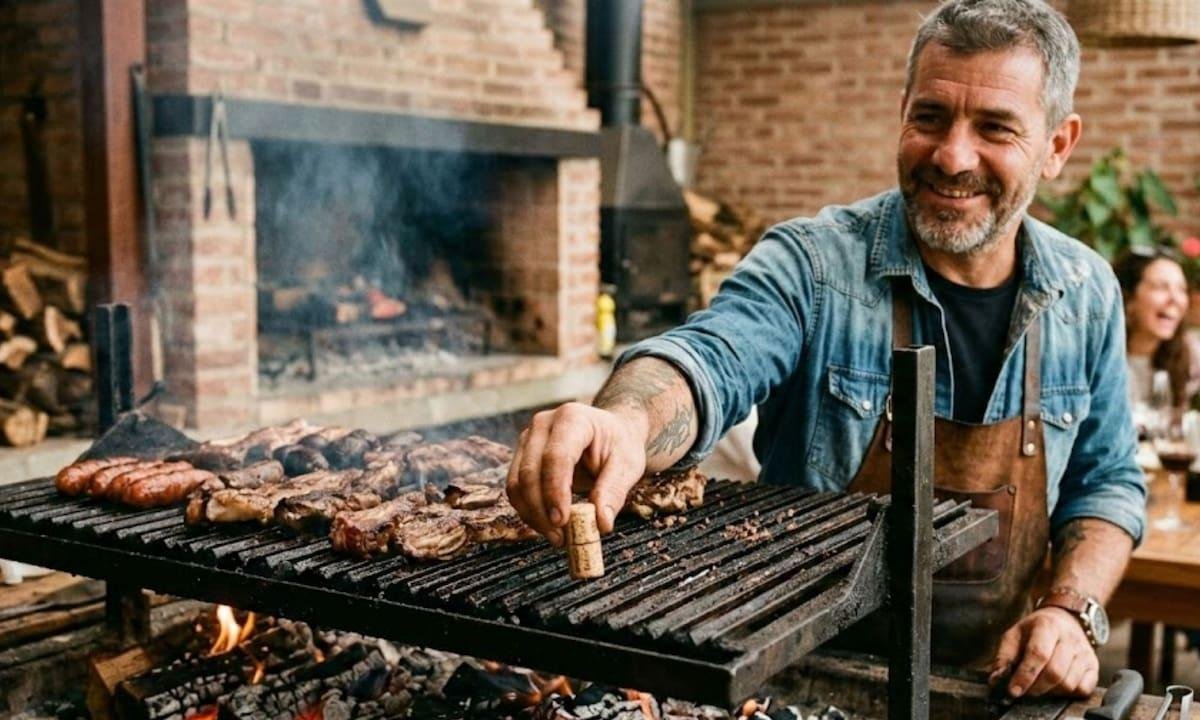 El secreto del asador: por qué recomiendan pasar un corcho en la parrilla antes de encender el fuego