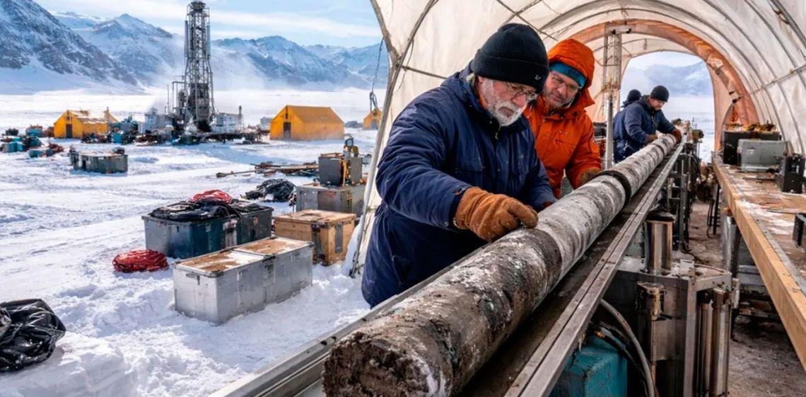 Hallaron restos de un océano de hace 23 millones de años, tras una perforación 500 metros bajo el hielo de la Antártida