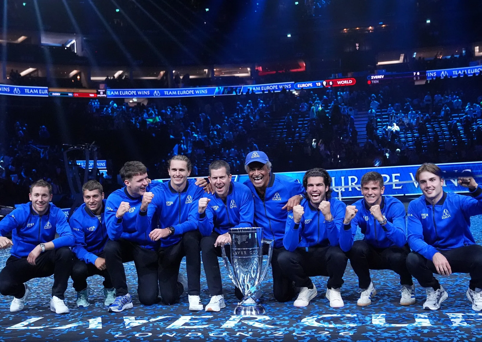 Europa recuperó la corona de la Laver Cup: el triunfo de Zverev sobre Tien dejó sin chances al equipo Mundo, con Fran Cerúndolo
