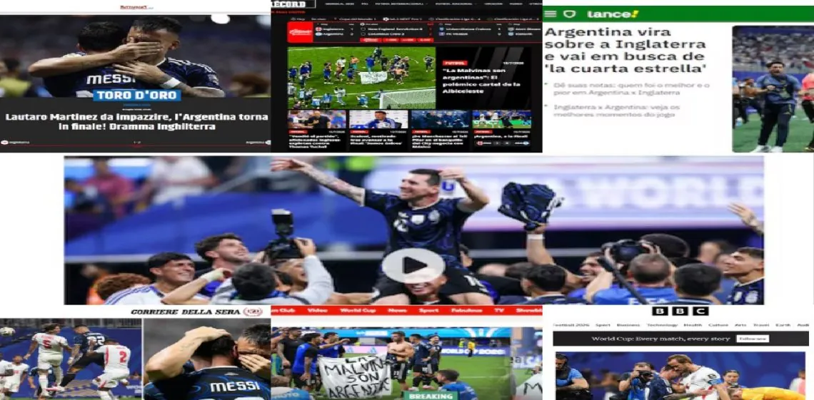La Selección deslumbra a la prensa mundial: “Argentina nunca muere” y “Messi quiere otro Mundial”