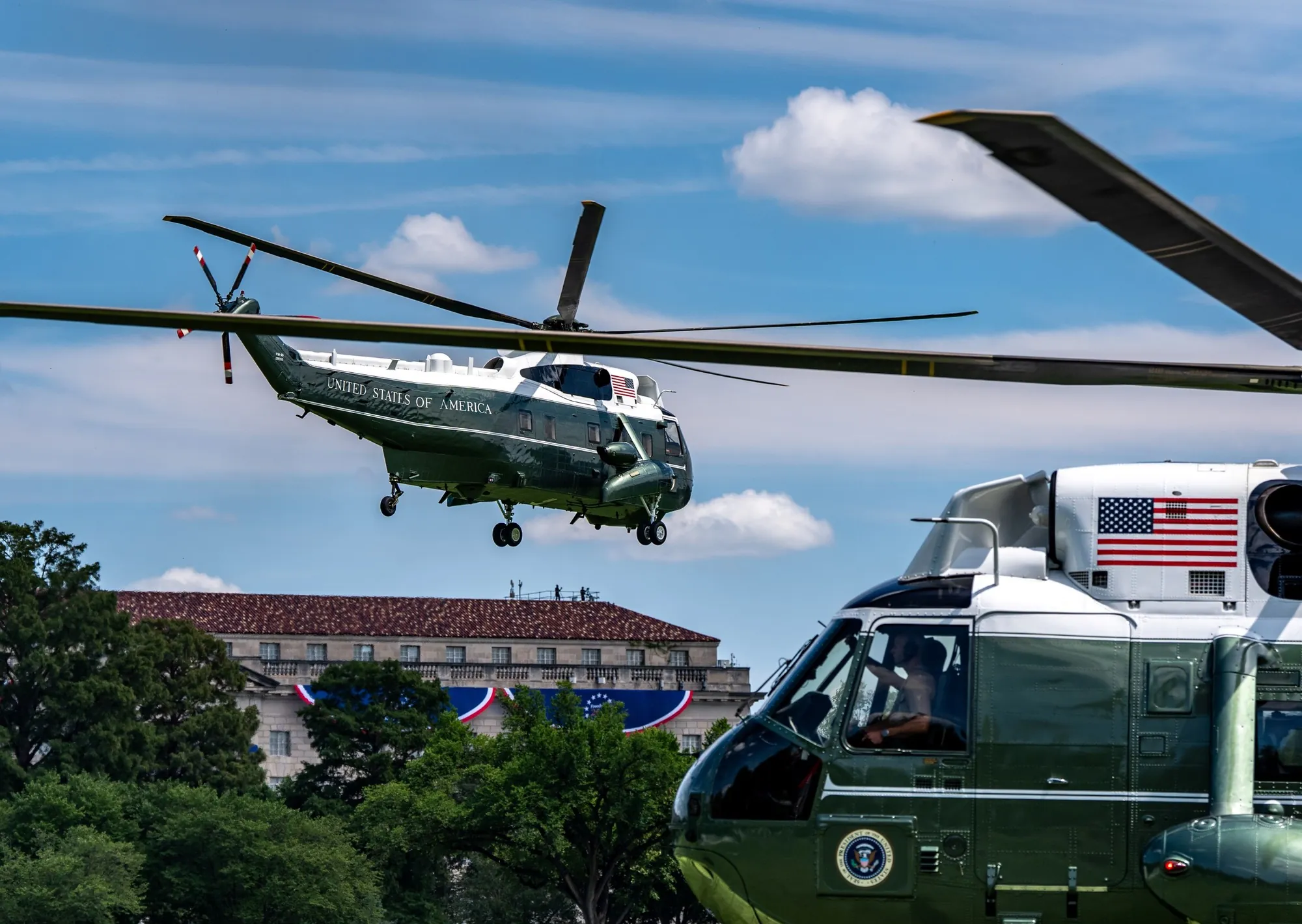 Investigan un incidente entre un avión comercial y el helicóptero de Donald Trump en el cielo de Washington