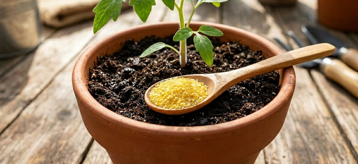 Tirar polenta en las macetas: para qué sirve y por qué recomiendan hacerlo
