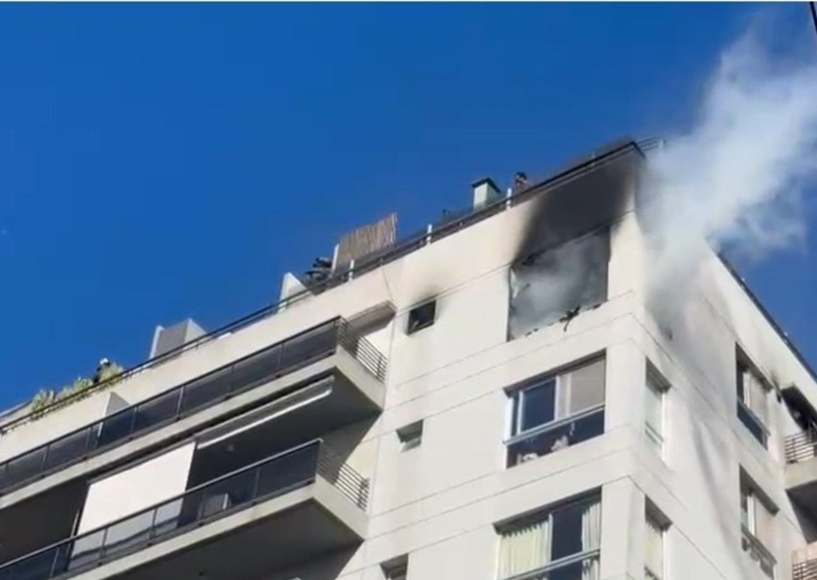Dos heridos al registrarse un incendio en un departamento de Belgrano
