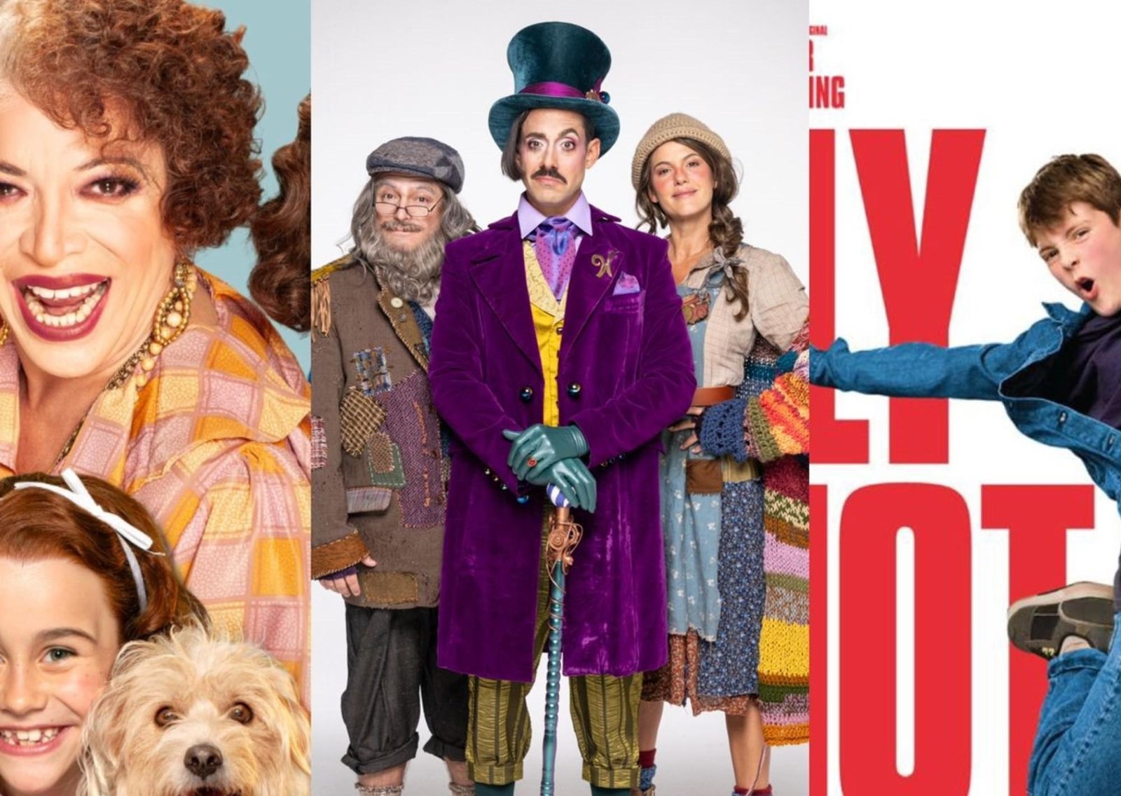Además de Annie, las comedias musicales para chicos y adolescentes que se vienen en calle Corrientes: Billy Elliot, Charlie y la fábrica de chocolate y Anastasia