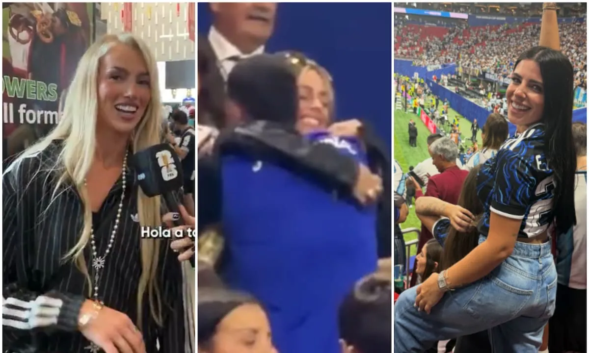 El abrazo infinito de Tini Stoessel con Rodrigo De Paul y la emoción de las mujeres de la Selección