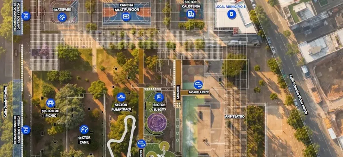 Intendencia presenta plan integral para transformar plaza Líber Seregni en un parque con nuevas áreas recreativas