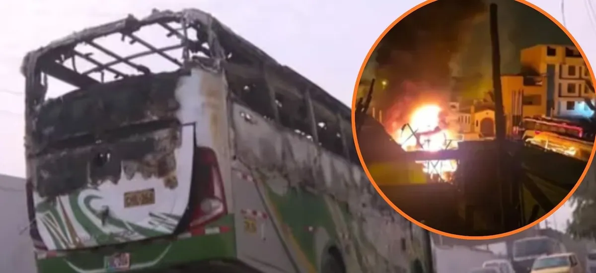 Fuego y alarma en Comas: dos buses incendiados y crecen sospechas de extorsión