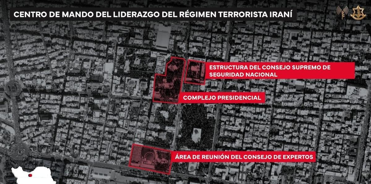 Israel lanzó un ataque contra la sede central del liderazgo del régimen iraní, en el centro de Teherán